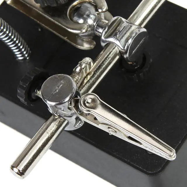 Alt view image 7 of 7 - 2.5X 7.5X 10X LED Soldering magnifying glass Illuminated Magnifier Desktop Loupe Helping Hand Auxiliary Clamp with Power Adapter