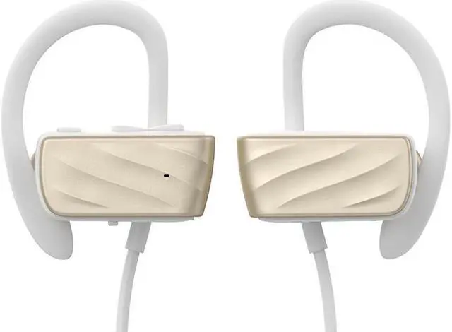 Alt view image 2 of 7 - Roman S560 Bluetooth earphones, Wireless V4.1 Sweatproof Sports Workout Earbuds for Running, Stereo Noise Cancelling Headset(Gold)