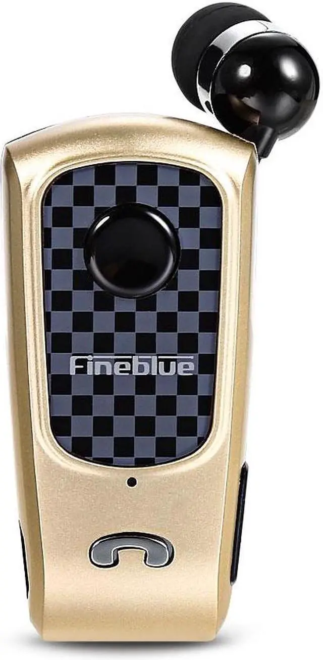 Main image of Fineblue F PLUS Wireless Clip-on Bluetooth V4.0 / V4.1 Headset Headphone Hands-free Supports for IOS and Android System - Gold