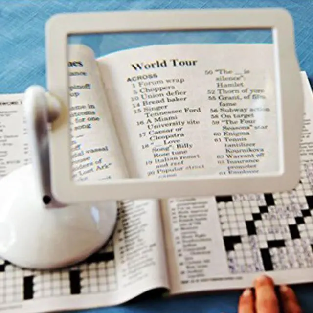 Alt view image 2 of 4 - 3X Magnifier Bright LED Reading Auxiliary Magnifier Rotary Multi-function Desktop Magnifier With 360 Degree Rotation Screen