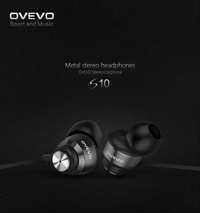 Alt view image 5 of 5 - OVEVO S10 high quality Stereo In-Ear Earphone Line Control Mic Noise Cancelling Bass Headset for MP3,Smartphone - Black