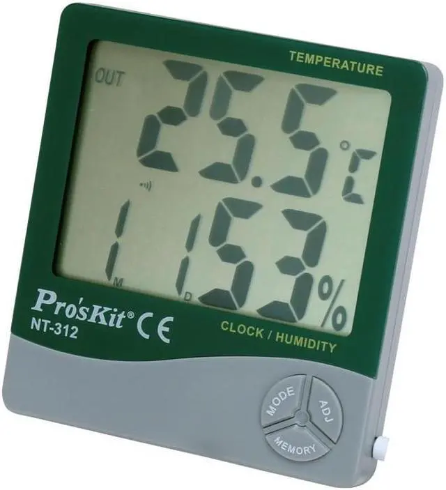 Alt view image 2 of 5 - Pro'skit NT-312 Multifunction Household Humidity Hygrometer Meter Thermometer Temperature Gauge Timer with Alarm