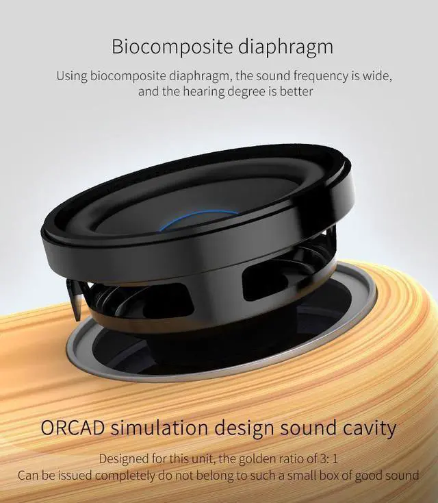 Alt view image 7 of 7 - OVEVO Tango D10 Wireless Bluetooth Portable LED Speaker Amplifier 4D Surround Sound Magnetic Suction Outdoor Speaker