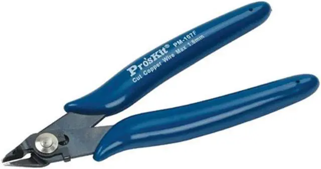 Alt view image 2 of 5 - Pro'sKit PM-107F Electrician Precision Diagonal Pliers Side Cable Cutter Wire Nipper Hand Tools HRC 50 Cutting