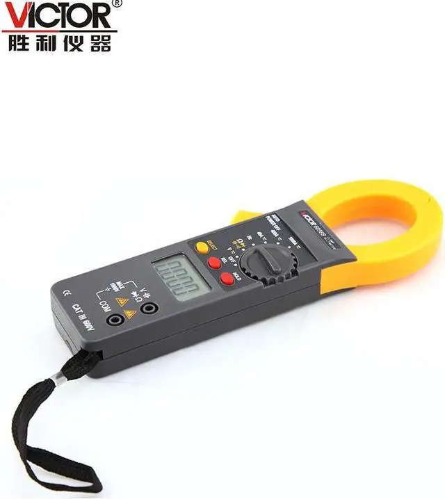 Alt view image 3 of 5 - Victor VC6056B 3 3/4 Digits 4000 Counts Manual Range Resistance Capacitance Frequency Measurement Digital Clamp Multimeter