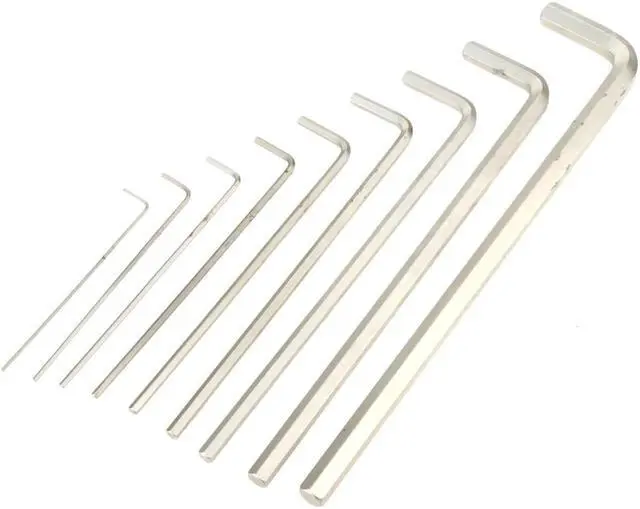 Alt view image 3 of 3 - HLX-009Q 9 PCS Durable Extra Long Arm Flat-end Hex Key Set 1.5-10mm Hardware Wrench Tool