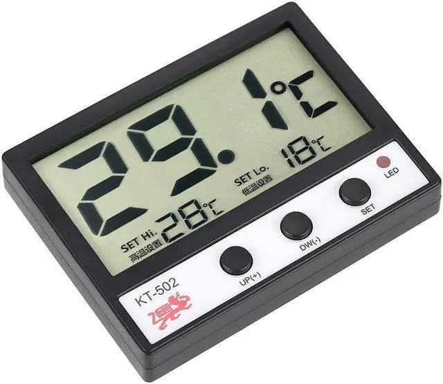 Alt view image 4 of 6 - LCD Digital Fish Tank Aquarium Thermometer Water Temperature Meter °C/°F High/Low Temperature Alarm