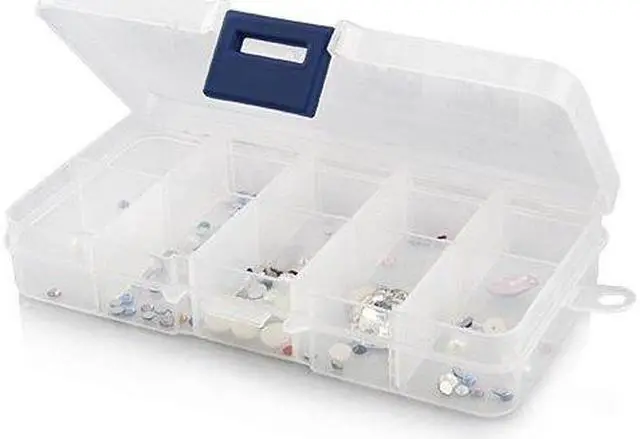 Main image of 10 Compartments Square Storage Box For Rhinestone Elements