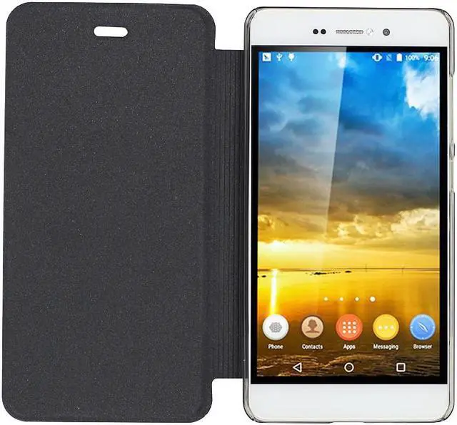 Alt view image 6 of 6 - High Quality PU Leather Case Protect Cover For BLUBOO Picasso Smartphone 5.0inch - Black