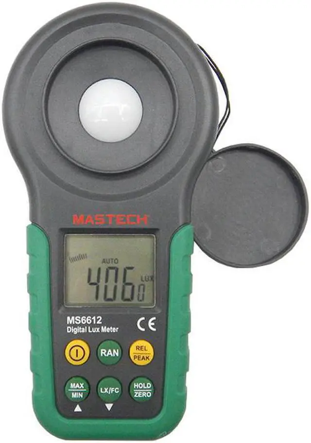 Main image of Lux meter mastech ms6612 200,000 Lux Light Meter Test Spectra Auto Range High Precision Digital Luxmeter Illuminometer