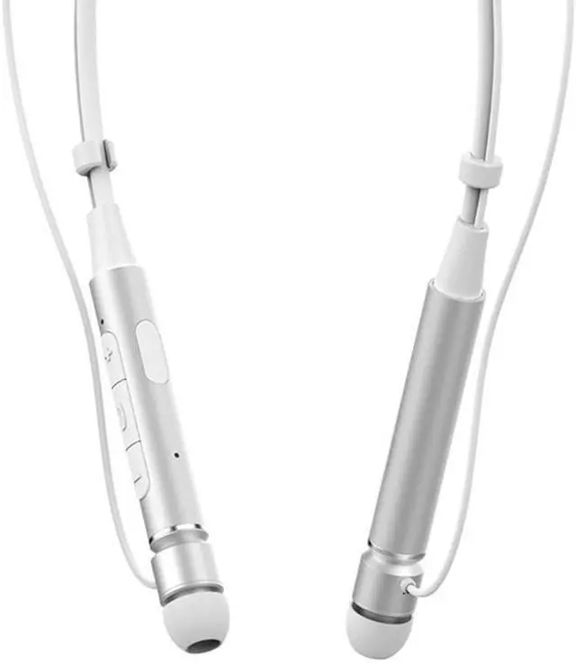 Alt view image 6 of 7 - Roman Z6000 Wireless 4.1 Bluetooth Sport Headphone Neckband In-ear Stereo Earphone with Microphone Sweatproof Hands Free Headset(Silver)