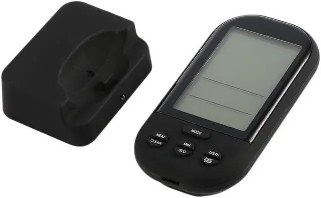 Alt view image 4 of 4 - Multi-function Black Wireless Digital Kitchen Timer Cooking BBQ Meat Food Thermometer with Temperature Probe and Long Range