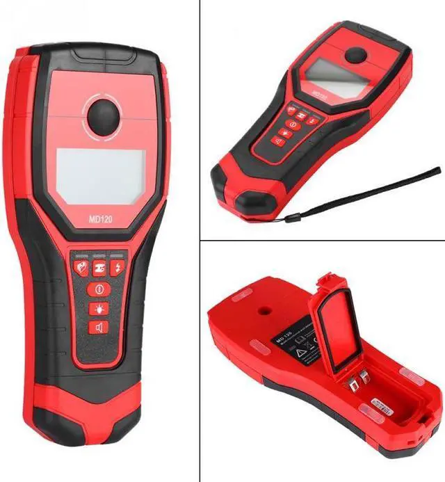 Alt view image 3 of 5 - New IP54 Sensitive Wall Metal Detector AC Live Wire Wood Finder with LCD Display MD120 About 5 hours Operation Time Detector