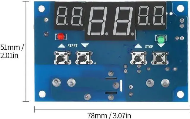 Alt view image 4 of 7 - XH-W1401 Smart Digital Temperature Control Module Temperature Controller Thermostat Module Heating & Cooling Control Module