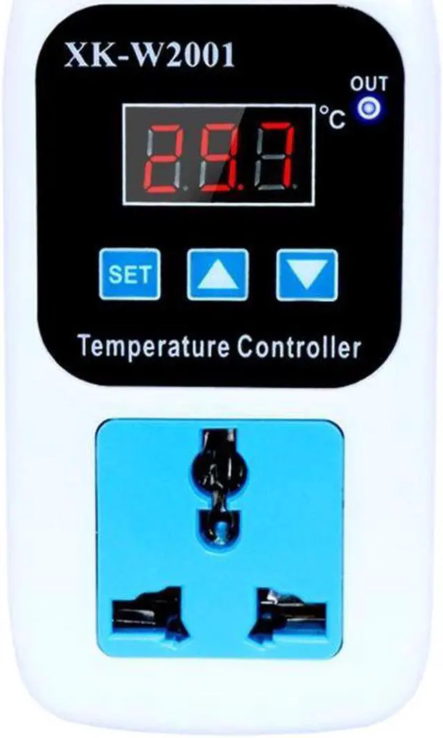 Main image of LED Thermometer Temperature Controller Digital Thermostat Switch With Probe for Reptiles Brewing Seedling Aquarium pet breeding Incubation 110-220V 1500W