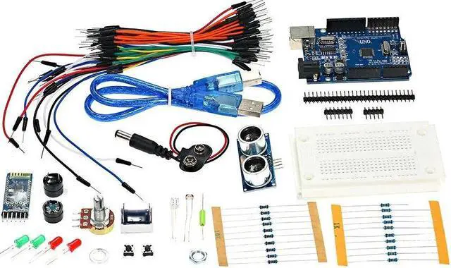 Alt view image 2 of 7 - Basic Starter Kit for Arduino 15UNO R3 BT Android Project Learning Kit HC-05 Development Board Arduino IDE Develop Starting Kit Microcontroller with USB Cable