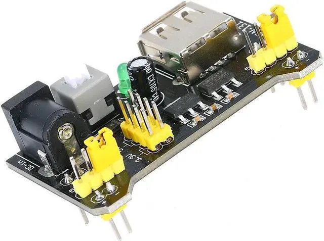 Alt view image 2 of 7 - Mini Power Supply Module HW-131 Breadboard Power Module 3.3V/5V Power Supply Module for Arduino MB102 Breadboard