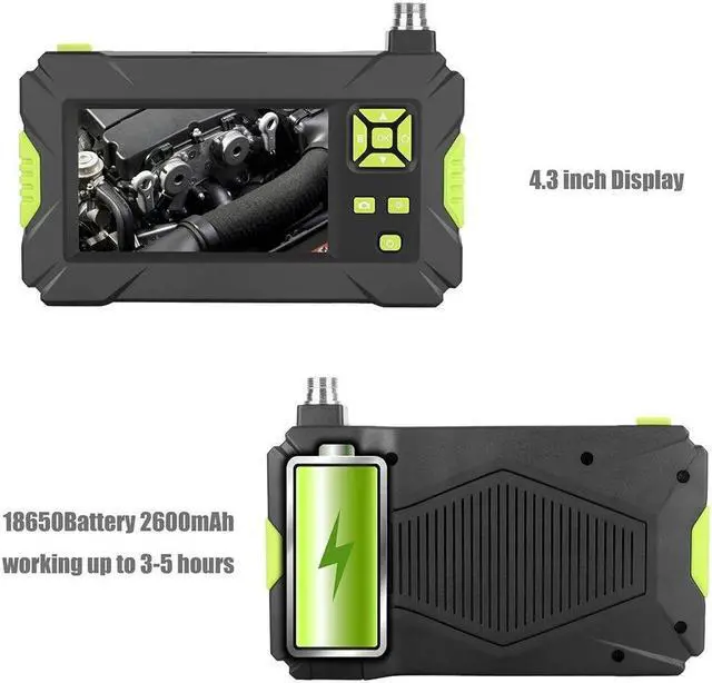 Alt view image 7 of 7 - P30 Green Hand-held Endoscopes Industrial 4.3inch High-definition 1080P Display Screen Borescope - 5M