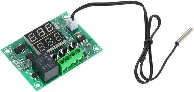 Alt view image 4 of 7 - XH-W1219 Digital Temperature Controller Dual Digital Thermostat Thermometer Heating & Cooling Control Module Dual Digital Temperature Control Module PCB Board