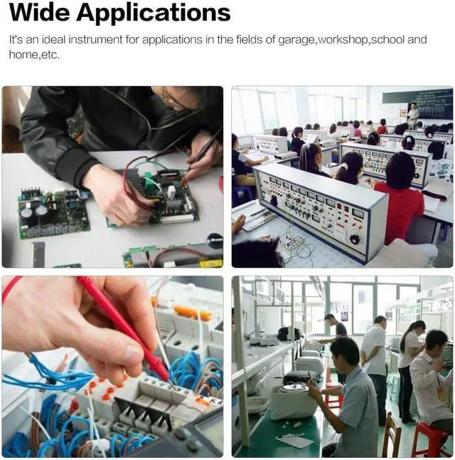 Alt view image 3 of 7 - Mini Handheld Analog Multimeter AC/DC Voltmeter Ammeter Resistance Continuity Capacitance Fuse & Diodes Tester