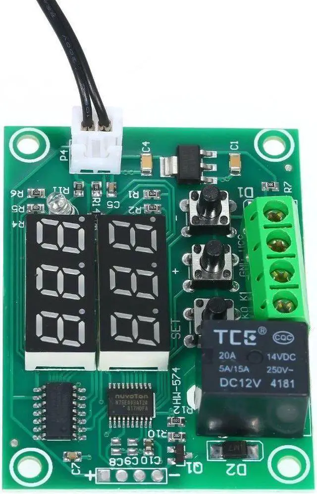 Alt view image 3 of 7 - XH-W1219 Digital Temperature Controller Dual Digital Thermostat Thermometer Heating & Cooling Control Module Dual Digital Temperature Control Module PCB Board