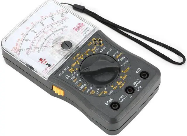 Alt view image 4 of 7 - Mini Handheld Analog Multimeter AC/DC Voltmeter Ammeter Resistance Continuity Capacitance Fuse & Diodes Tester