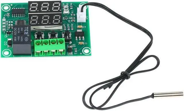 Alt view image 2 of 7 - XH-W1219 Digital Temperature Controller Dual Digital Thermostat Thermometer Heating & Cooling Control Module Dual Digital Temperature Control Module PCB Board