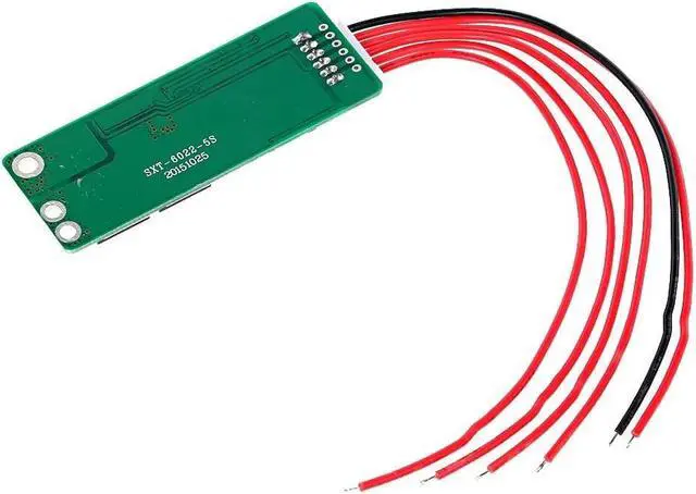 Alt view image 6 of 7 - 5S 15A Li-ion Lithium Battery BMS 18650 Charger Protection Board 18V 21V Circuit Short Current Overcharge Cell Protection Module with Wire