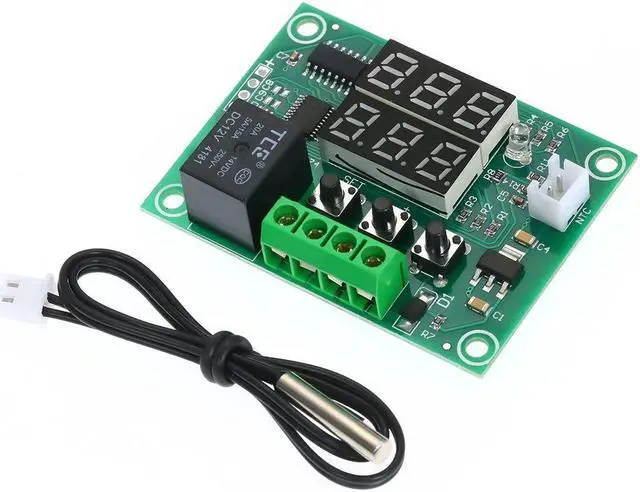 Main image of XH-W1219 Digital Temperature Controller Dual Digital Thermostat Thermometer Heating & Cooling Control Module Dual Digital Temperature Control Module PCB Board
