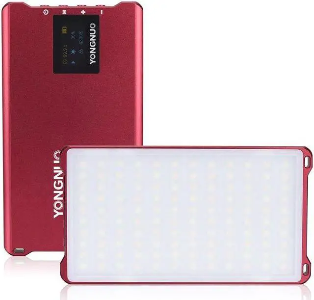 Main image of YONGNUO YN125 Mini LED Fill Light Photography Lamp 120pcs LEDs Dimmable 3200-5600K Built-in Rechargeable Battery for Live Video Group Photos Selfie Taking - Red