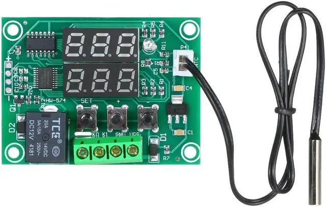 Alt view image 6 of 7 - XH-W1219 Digital Temperature Controller Dual Digital Thermostat Thermometer Heating & Cooling Control Module Dual Digital Temperature Control Module PCB Board