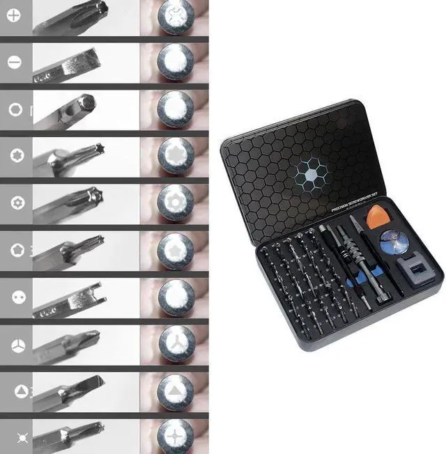 Alt view image 3 of 7 - Screwdriver Set 55 in 1 Screwdrivers Repairing Tool Set for Smartphone Tablet PC Maintenance Hand Tools Kit