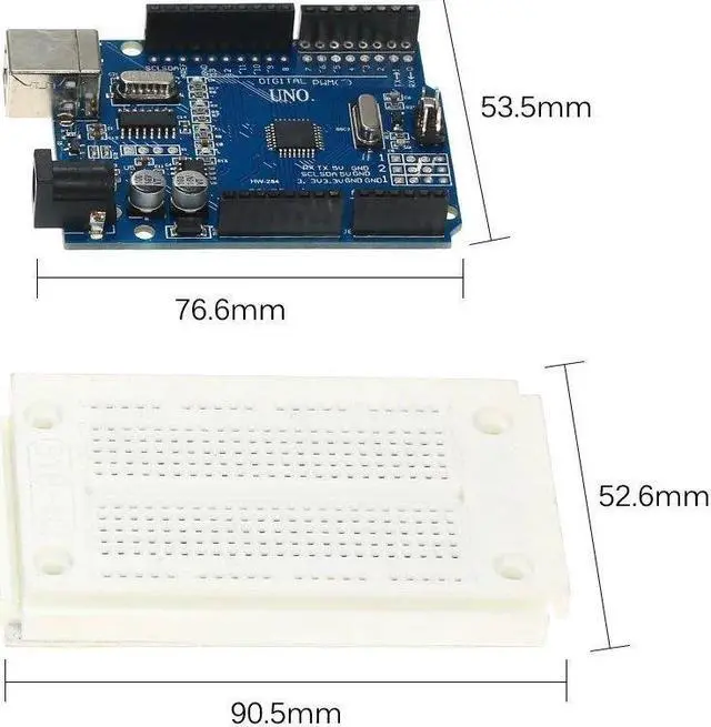 Alt view image 3 of 7 - Basic Starter Kit for Arduino 15UNO R3 BT Android Project Learning Kit HC-05 Development Board Arduino IDE Develop Starting Kit Microcontroller with USB Cable