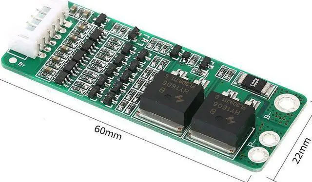 Alt view image 4 of 7 - 5S 15A Li-ion Lithium Battery BMS 18650 Charger Protection Board 18V 21V Circuit Short Current Overcharge Cell Protection Module with Wire