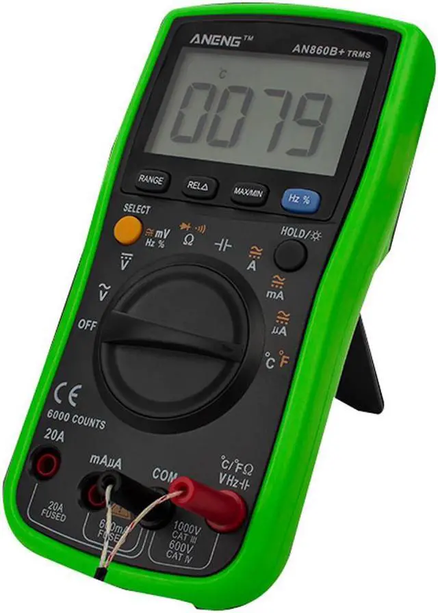 Main image of ANENG AN860B+ Tester Digital Multimeter Profesional 6000 Counts Detector Tester Peak Multimetro Meter Analogico Esr Lcr Meter - Green