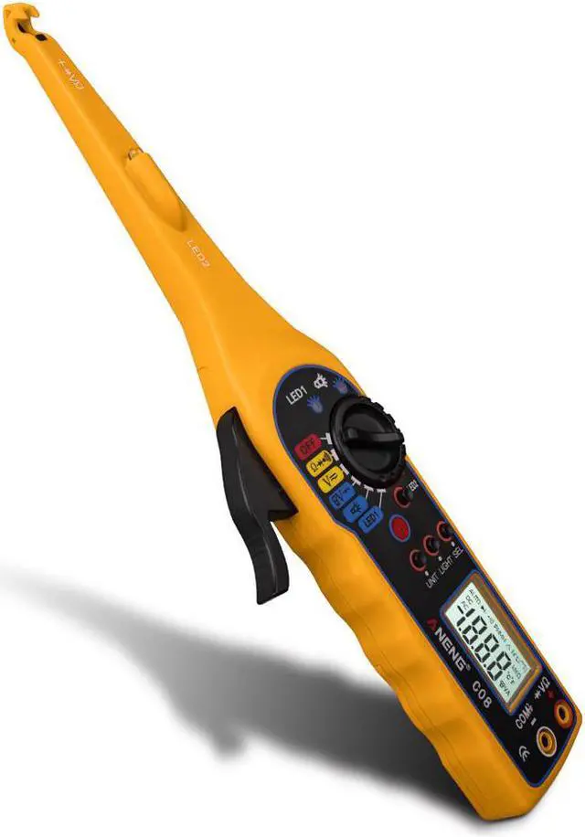 Main image of Power Electrical Multi-function Auto Circuit Tester Multimeter Lamp Car Repair Automotive Electrical Multimeter 0V-60V - Yellow