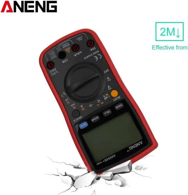 Alt view image 5 of 6 - ANENG AN860B+ Tester Digital Multimeter Profesional 6000 Counts Detector Tester Peak Multimetro Meter Analogico Esr Lcr Meter - Red