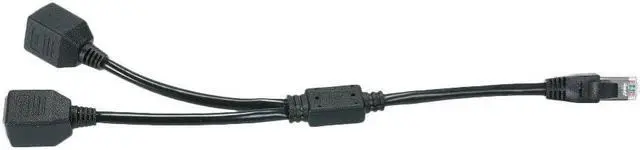 Alt view image 6 of 6 - RJ45 Network Splitter Adapter Cable Male to 2 Female header Separators Socket Port LAN for Super Category 5 Ethernet Category 6 Ethernet