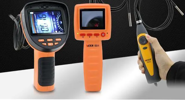 Alt view image 2 of 6 - VICTOR 502 VC502 portable USB Endoscope 10mm Probe 2 Led 4XZoom Inspection Video Cam 54 Degree Angle of View