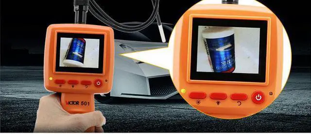 Alt view image 5 of 6 - VICTOR 502 VC502 portable USB Endoscope 10mm Probe 2 Led 4XZoom Inspection Video Cam 54 Degree Angle of View