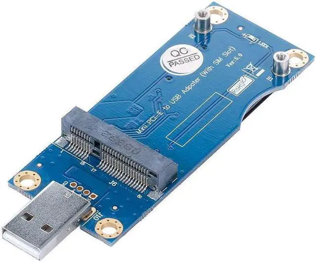 Alt view image 2 of 7 - Mini PCI-E to USB Adapter Card WWAN Test Converter Adapter Card 3G/4G Module with SIM Card Slot