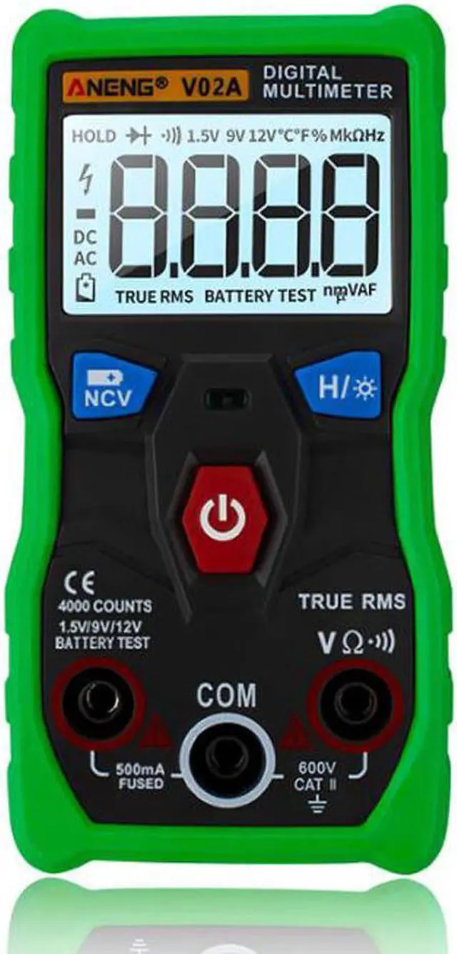 Main image of ANENG V02A Measurement Digital Multimeter Counts Digital Multimeter Profesional Capacitor Tester Esr Meter Richmeters Testers - Green