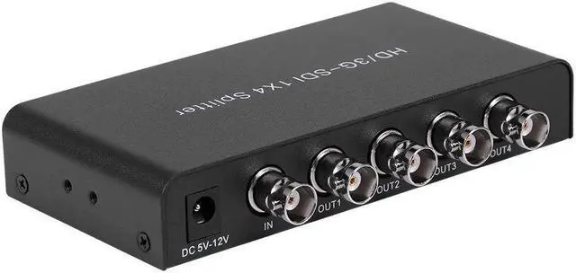 Main image of SDI 1X4 Splitter Video Converter 3G/HD/SDI Repeater Distribution Extender Wide Volatge Input Lossless Transmission for Projector Monitor Camera