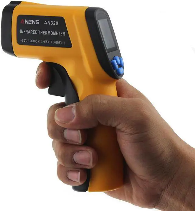Alt view image 7 of 7 - ANENG AN320 Non Contact Laser Digital IR Infrared Thermometer Termometro Digital Infravermelho Pyrometer Point Gun -50~330 Degree