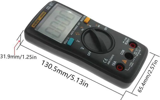 Alt view image 3 of 5 - ANENG AN8000 Digital Multimeter 4000 Counts Profesional Capacitor Tester Esr Meter Richmeters Inductance Meter Tester - Black