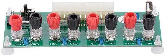 Alt view image 7 of 7 - 20/24 Pins ATX Desktop PC Power Breakout Adapter Power Supply Converter Card