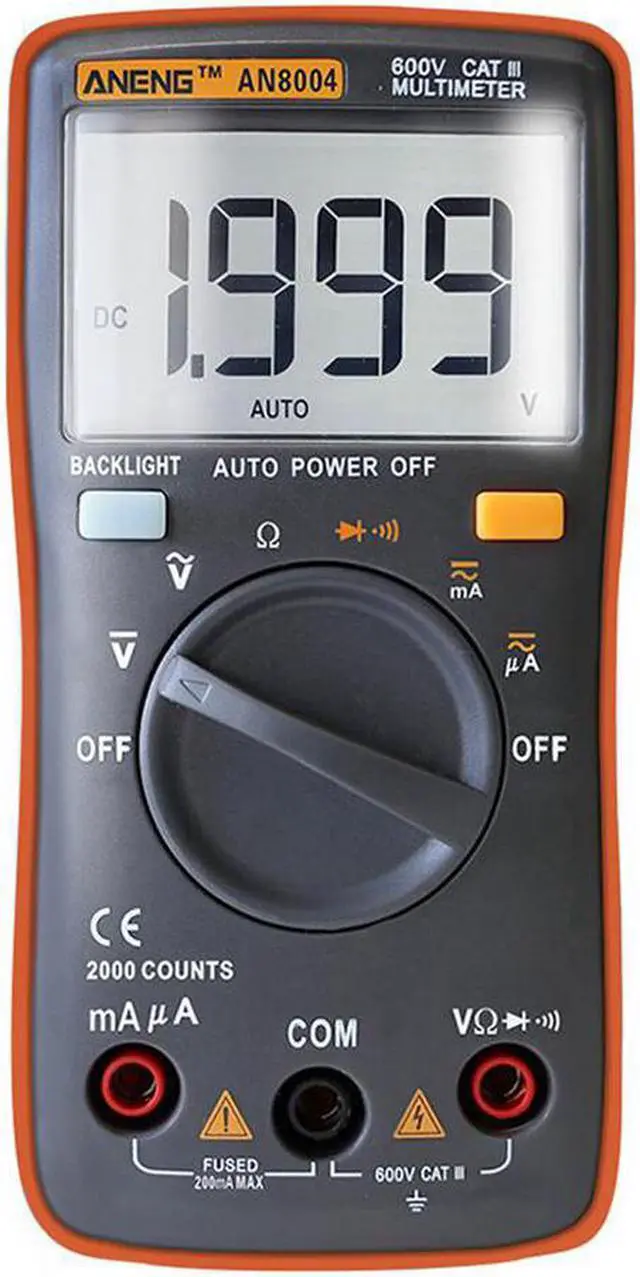 Alt view image 2 of 6 - ANENG AN8004 Multimetro Digital Multimeter Profesional Transistor Capacitor Tester Esr lcr Multimeter Analog Multimeter True Rm - Orange