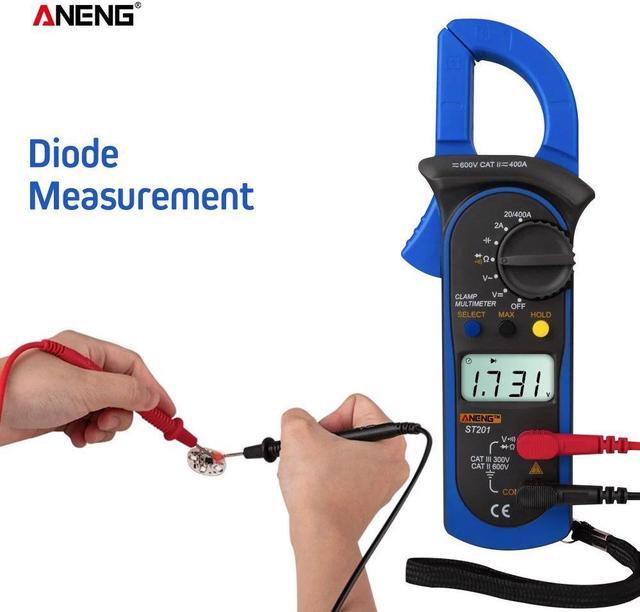 ANENG ST201 Digital Clamp Multimeter Resistance ohm Tester AC DC