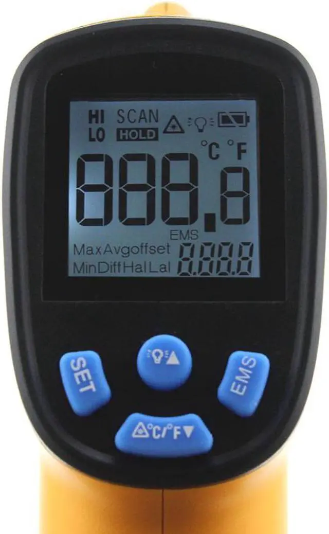 Alt view image 6 of 7 - ANENG AN320 Non Contact Laser Digital IR Infrared Thermometer Termometro Digital Infravermelho Pyrometer Point Gun -50~330 Degree