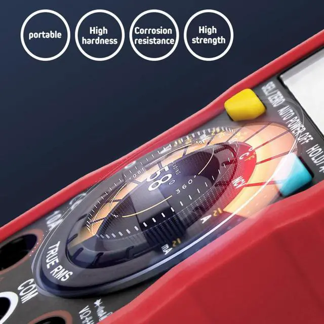 Alt view image 5 of 7 - ANENG V04B True Rms Digital Multimeter Tester Esr Meter Multimeter Auto Power Off Peak Automatic Multimetro Meter - Red